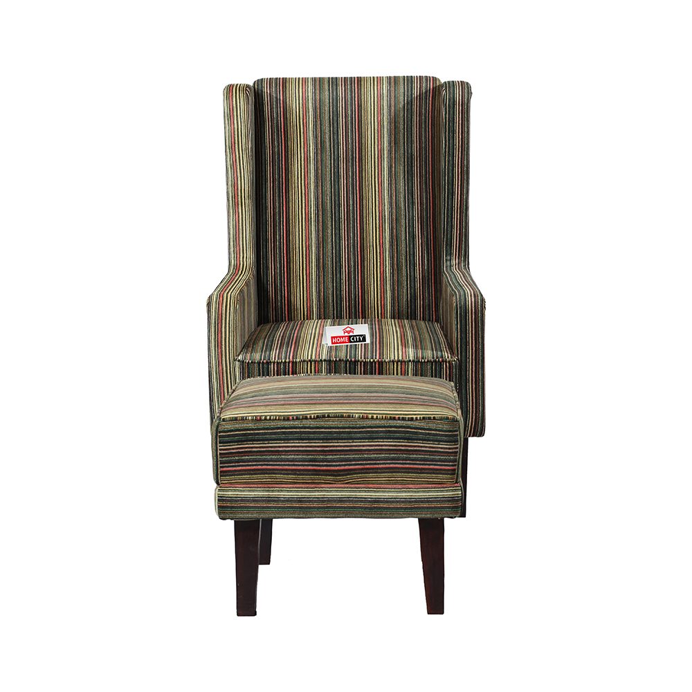 Hamilton Wing Chair with Stool