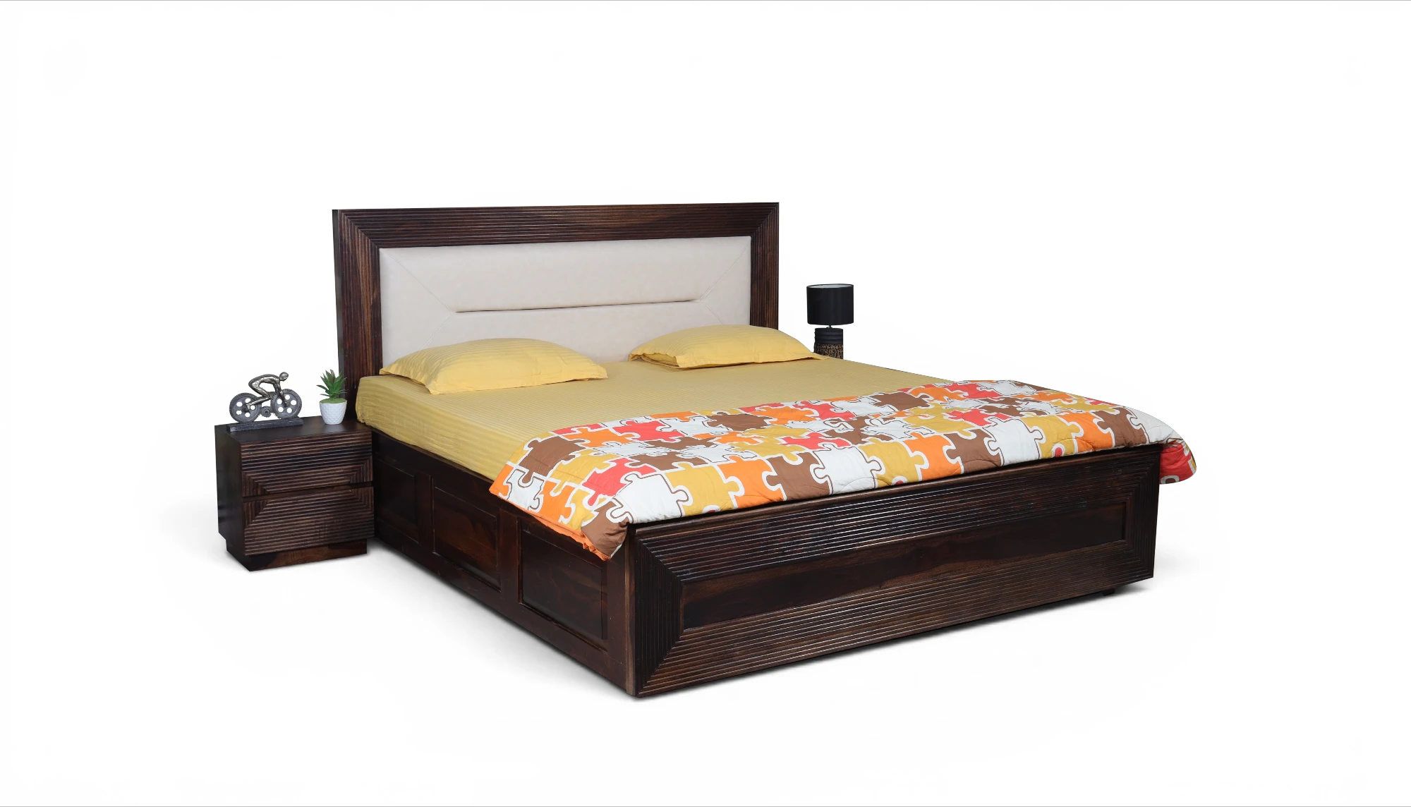 Cleo King Size Bed With Hydraulic Storage